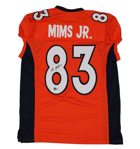 Marvin Mims Jr. Signed Denver Broncos Jersey (Beckett) 2023 2nd Round Pick W.R.