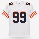 Dan Hampton Chicago Signed White Football Jersey HOF 2002 BAS
