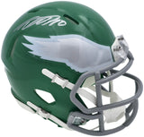 DESEAN JACKSON AUTOGRAPHED EAGLES 2023 KELLY GREEN MINI HELMET BECKETT 243639