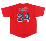 David Ortiz Signed Boston Custom Red Jersey