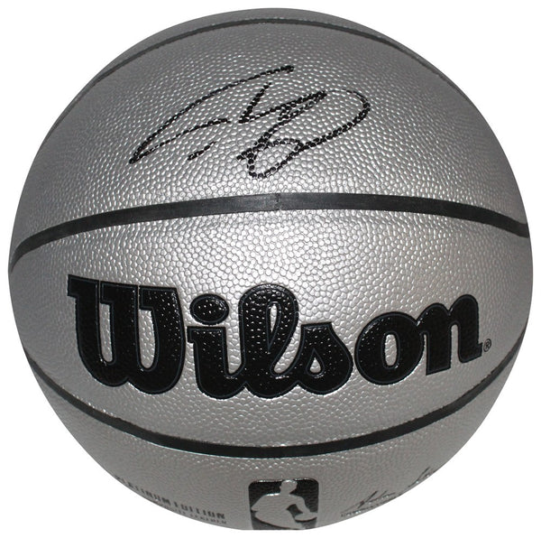 Shaquille O'Neal Autographed Los Angeles Lakers Silver Basketball Beckett 40875