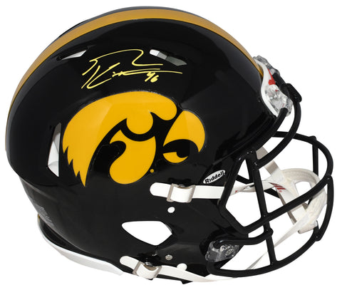 GEORGE KITTLE AUTOGRAPHED IOWA HAWKEYES AUTHENTIC SPEED HELMET BECKETT