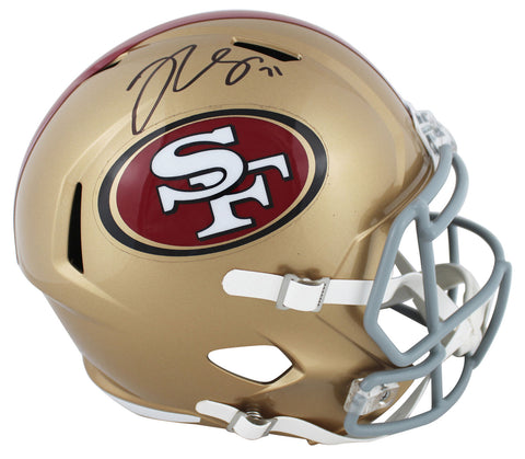49ers Trent Williams Authentic Signed Full Size Speed Rep Helmet BAS Witnessed