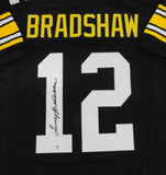 Steelers Hall of Famer TERRY BRADSHAW Signed Custom Replica Blck Jersey AUTO BAS