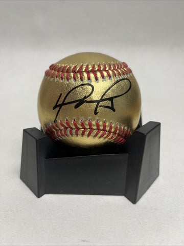 David Ortiz Autographed Gold Baseball Major League baseball , PSA Authentication