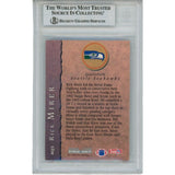 Rick Mirer Signed Seattle Seahawks 93 Pro Set QB Trading Card Slab Beckett 56132