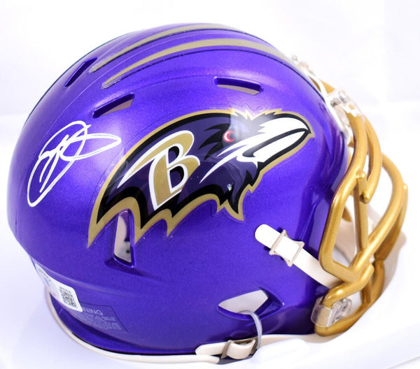 Odell Beckham Jr. Autographed Baltimore Ravens Flash Speed Mini Helmet- Beckett