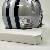 Autographed/Signed Deuce Vaughn Dallas Cowboys Mini Helmet Beckett BAS COA