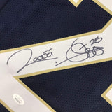 Autographed/Signed Raghib Ismail Rocket Notre Dame Blue College Jersey JSA COA