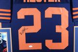 DEVIN HESTER (Bears throwback SKYLINE) Signed Autographed Framed Jersey JSA