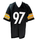 Cameron Heyward Signed Black Custom Football Jersey Steelers Beckett 186579