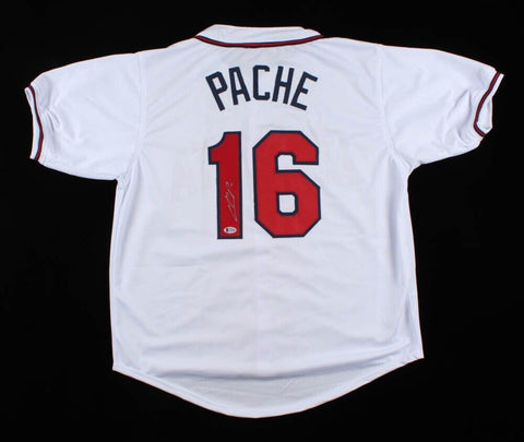 Cristian Pache Signed Atlanta Brave Jersey (Beckett COA) 2021 World Series Champ