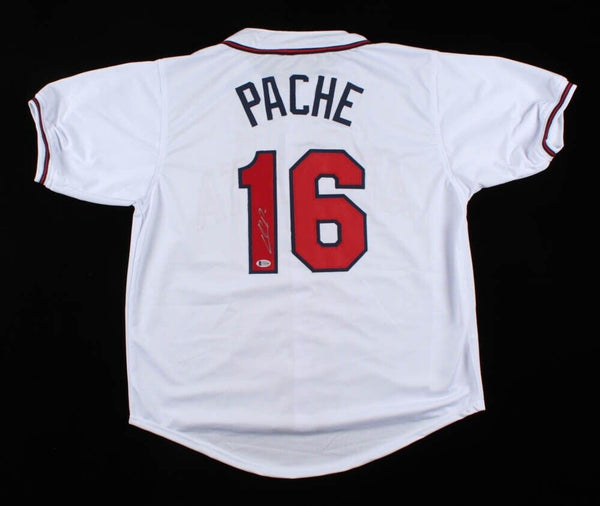 Cristian Pache Signed Atlanta Brave Jersey (Beckett COA) 2021 World Series Champ