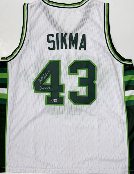 JACK SIKMA Signed Custom Replica White Jersey AUTO w/ "HOF 19" - BAS