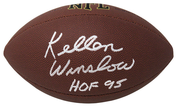 Kellen Winslow (Chargers) Signed Wilson Super Grip FS NFL Football w/HOF -SS COA
