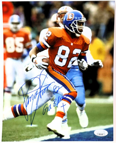Vance Johnson Autographed 8x10 Photo JSA COA
