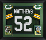 Clay Matthews III Authentic Signed Green Pro Style Framed Jersey JSA 2