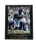 Mike Anderson Autographed 8x10 Photo with Plaque -- Denver Broncos | JSA COA