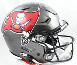 Mike Alstott Signed Buccaneers F/S Speed Flex Helmet SB Champs A Train Beckett W