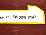 REDSKINS MARK RYPIEN AUTOGRAPHED MAROON JERSEY SB XXVI MVP BECKETT 230012