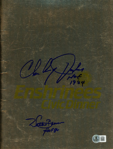 Charley Taylor Willie Brown Signed HOF 1984 Enshrinees Dinner Program BAS 57214
