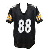 Pat Freiermuth Autographed/Signed Pro Style Black Jersey Beckett 45947