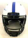 MARSHALL FAULK SIGNED INDIANAPOLIS COLTS LUNAR ECLIPSE AUTHENTIC HELMET BECKETT