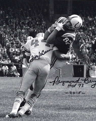 Raymond Berry & Dick LeBeau Autographed Signed 8x10 Photo SKU #245984