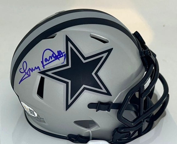 Cowboys HOF'er TONY DORSETT Signed Riddell RAVE Speed Mini Helmet AUTO - JSA