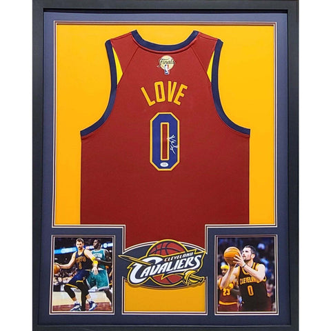 Kevin Love Autographed Signed Framed Cleveland Cavaliers Jersey PSA/DNA