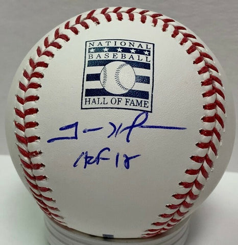 Padres TREVOR HOFFMAN Signed MLB Hall of Fame LOGO Baseball #2 w/ HOF AUTO JSA