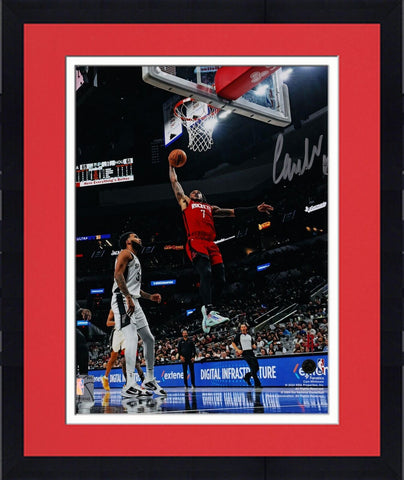 FRMD Cam Whitmore Houston Rockets Signed 8x10 Dunk vs. San Antonio Spurs Photo