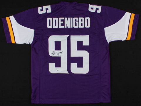 Ifeadi Odenigbo Signed Minnesota Vikings Jersey (Beckett COA) Defensive End