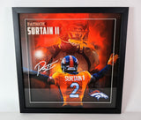 Patrick Surtain II Broncos Laser Etched Replica Signature 21"x21" Framed Photo