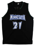 Kevin Garnett Authentic Signed Black Pro Style Jersey Autographed PSA/DNA