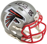 MATT RYAN AUTOGRAPHED FALCONS BLACK MINI HELMET 2016 NFL MVP BECKETT 216626