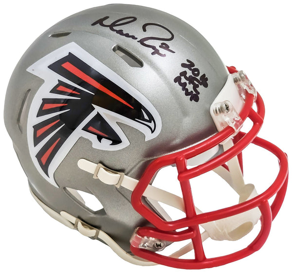 MATT RYAN AUTOGRAPHED FALCONS BLACK MINI HELMET 2016 NFL MVP BECKETT 216626