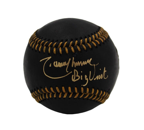 Randy Johnson Signed Seattle Mariners Rawlings OML Black Baseball w- "Big Unit"