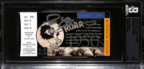 Deion Sanders Autographed Washington Redskins Ticket Stub Beckett 37141