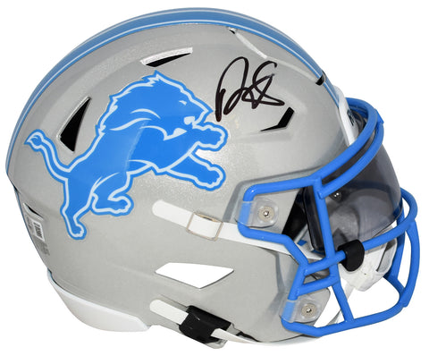 DAVID MONTGOMERY AUTOGRAPHED DETROIT LIONS SPEEDFLEX MIDI HELMET BECKETT