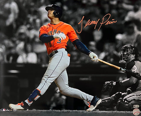 Jeremy Pena Houston Astros Signed 2022 World Series Spotlight 16x20 MLB Pena