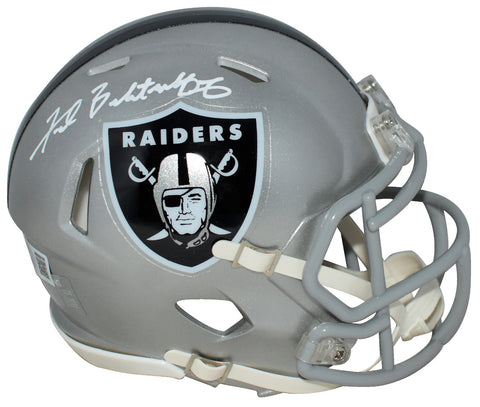 FRED BILETNIKOFF SIGNED OAKLAND RAIDERS FLASH SPEED MINI HELMET BECKETT