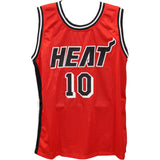 Tim Hardaway Autographed/Signed Pro Style Red Jersey HOF JSA 43538