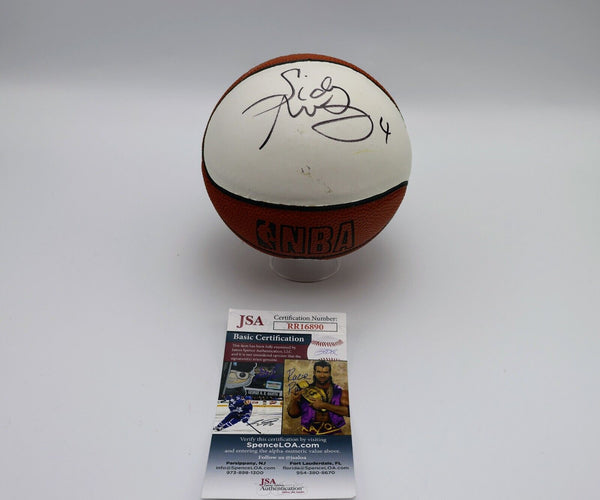 Sidney Moncrief Autograph mini basketball JSA COA
