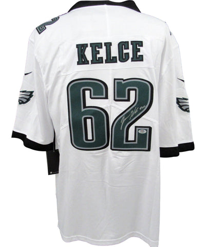 Jason Kelce Eagles Signed White Nike On Field Football Jersey PSA/DNA 208044