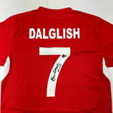 Autographed/Signed Kenny Dalglish Liverpool Red Carlsberg Soccer Jersey Beckett