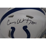 Carson Wentz Autographed/Signed Indianapolis Colts Mini Helmet FAN 46701