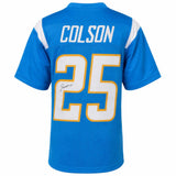 Junior Colson (CHARGERS) Signed Powder Blue Custom Football Jersey - (SS COA)