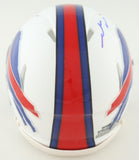 James Cook Buffalo Bills Mini Helmet (Beckett) 2021 Ex U of Georgia Running Back