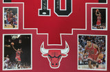 FRAMED CHICAGO BULLS BJ ARMSTRONG AUTOGRAPHED SIGNED INSCRIBED JERSEY JSA COA